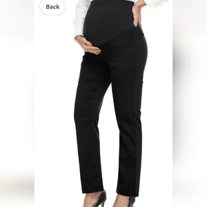 Pacbreeze Maternity Women's L Full Panel Stretchy Casual Pants NWT